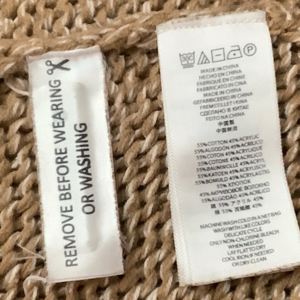 Michael Kors Brown Knit Poncho with Toggle Accents - Picture 8 of 9